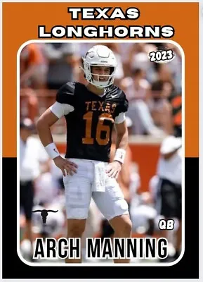2023 Arch Manning College Rookie Card Texas Longhorns Football • $5.99