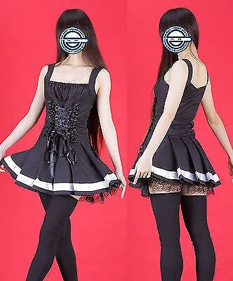 Death Note Misa-Misa Amane-Misa Cosplay Costume Dress Gothic Lolita Black • $51.41