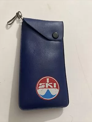 Vintage 1970's I Ski Sunglasses Replacement Snap Case Only Blue With Logo Used • $17.10