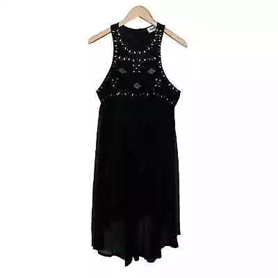 Meghan Los Angeles Black Embellished  Sleeveless Dress Size Large  • $35.99