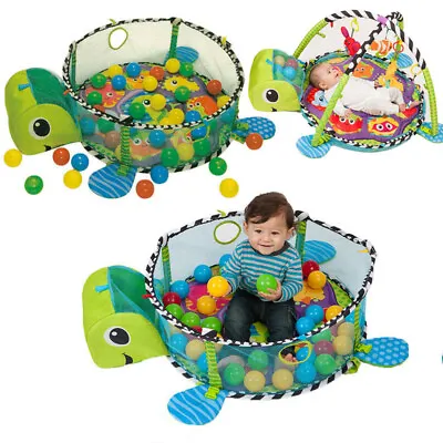 Baby Gym 3 In 1 Activity Play Floor Mat Ball Pit & Toys Babies Playmat UK • £23.90