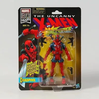 6''Marvel Legends Comic Retro 80th Deadpool PVC Action Figure In Box • £19.19