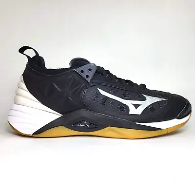 Mizuno Wave Momentum Volleyball Shoes Athletic Sneaker Lace Up Black Womens Sz 9 • $31