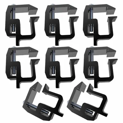 $52.99 • Buy Aluminum Truck Bed Rack Cap Topper Camper Canopy Shell Utility C Clamp Set Of 8