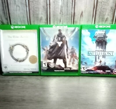 $18 • Buy Xbox 360 Game Bundle 3 Games(Star Wars BattleFront,Destiny,The Elder Scroll)