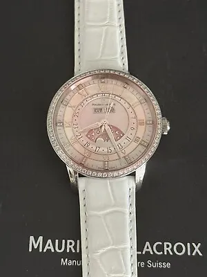 Maurice Lacroix Phase De Lune Masterpiece Automatic Diamond Women’s Watch -RARE • $17000