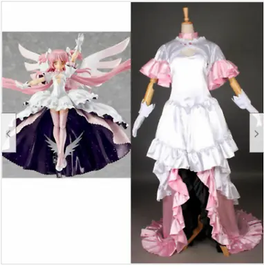 Puella Magi Madoka Magica Cosplay Madoka Kaname Costume Pink Dress Luxury Dress/ • $61