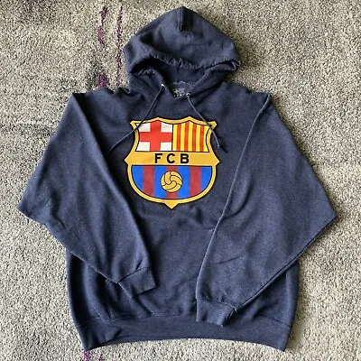 FC Barcelona Football Soccer Sweater Hoodie Mens XL • $20