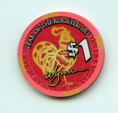 1.00 Chip From The Wynn Casino Las Vegas Nevada Rooster 2017 • $4