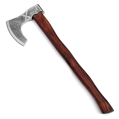 Call To Battle High Carbon Steel Medieval Viking Bearded Battle Axe With Sheath • $69.99