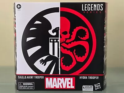 Hasbro Marvel Legends SHIELD AGENT TROOPER & HYDRA TROOPER FEMALE 2-Pack 6” • $57.99