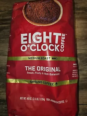 Eight O'Clock Medium Roast Ground Coffee The Original (40 Oz.) EXP 9/24 • $21.74