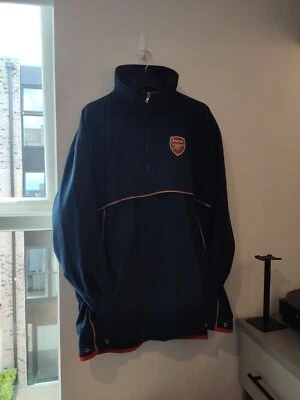 £16.99 • Buy Mens Vintage Navy/Red Arsenal Quarter Zip Fleece, Waterproof, Size M