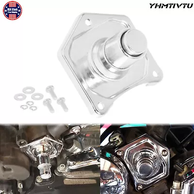 Chrome Solenoid Cover Push Button Starter Fit For Harley Touring Dyna Twin Cam • $15.99