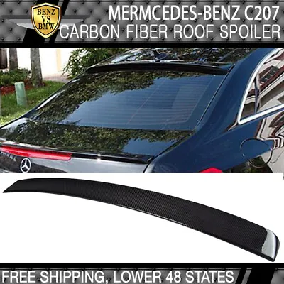 Fits 10-17 Benz E Class W207 C207 Coupe Rear Roof Spoiler Wing CF - Carbon Fiber • $120.99