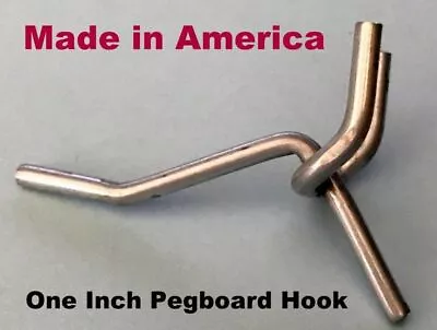 Metal Pegboard Hooks For Retail / Storage / Garage / Store Display Made In USA • $7.50