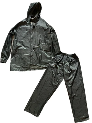 £25 • Buy Mens Regatta Waterproof Jacket And Trousers Set Outdoor Rain Suit 2 Piece Green