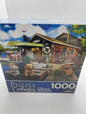 $16.15 • Buy 1000 Piece Jigsaw Puzzle Dogs Boat New Unwanted Gift