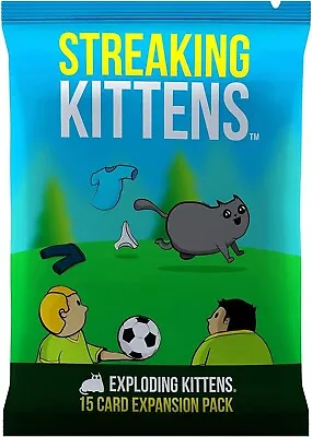 $14.10 • Buy Stock Streaking Kittens: 15-Card Expansion Pack For Exploding Kittens Board-AU
