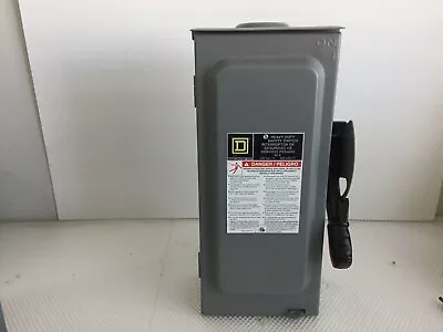 Square D D322nrb 60 Amp 240 Volt 3 Phase Fused Outdoor 3r Disconnect..d-1434 • $125