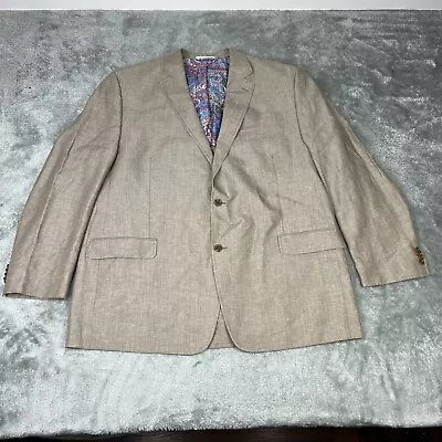 Michael Kors Blazer Mens 50 Long Gray Sportcoat Linen • $29.97