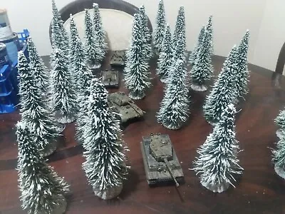 12x28mm Winter Pine Trees  Suitable For Bolt Action WW2 Napoleonic Frostgrave • £36