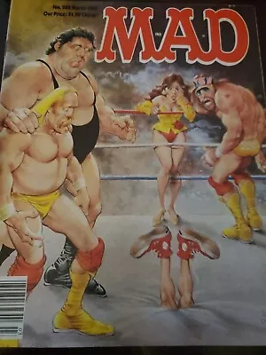 Mad Magazine #285 March 1989 WWF Cover Hulk Andre Macho Man Elizabeth • $20