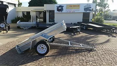 7x5  SINGLE AXLE GALVANISED BOX TRAILER FOR SALE MANAUL TILT - TOWNSVILLE QLD • $2125