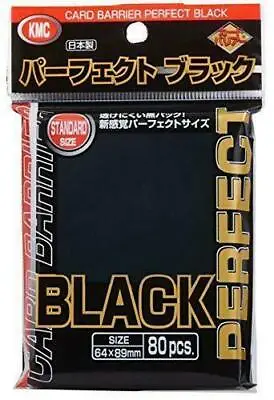 KMC Black Perfect Fit / Size Sleeves - 80 Count - MTG Magic Gathering Pokemon • $8.50