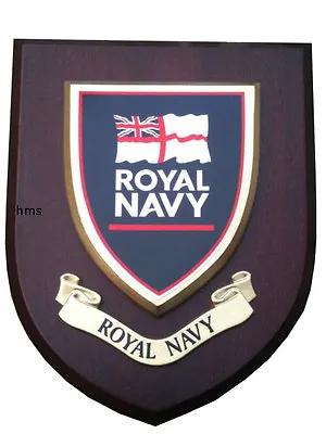 Royal Navy Military Shield Wall Plaque • £21.99