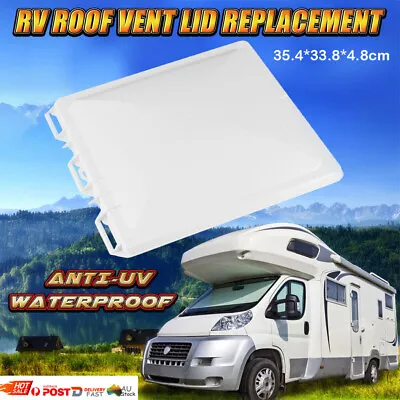 RV Roof Car Vent Lid Cover Anti-UV Replacement Caravan Campers Hatch White AU • $38.21