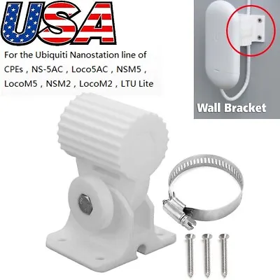 For Ubiquiti Nanostation Wall Bracket Loco5AC NS-5AC LocoM5 NSM5 M5 CPE Bridge • $15.99