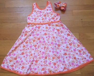 2pc Boutique Chez Ami By Patsy Aiken Dress & Hair Bow Summer Wish Size 6 • $19.95