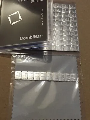 Valcambi Suisse Combibar 10x1g 0.999 Solid Silver Bullion Bars Fast&free 📦 • £19.90