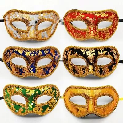 Half-face Venetian Masquerade Mask Halloween Masquerade Cospaly  Carnival Party • £2.95