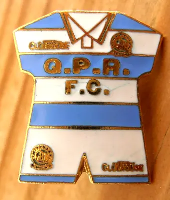 QPR Enamel Football Badge Queens Park Rangers Clubhouse Home Shirt Badge • £4.75