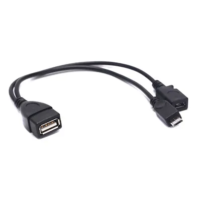 OTG Power Splitter Y Cable Micro USB Male To USB A Male Female Adapter _RZ • $7.16