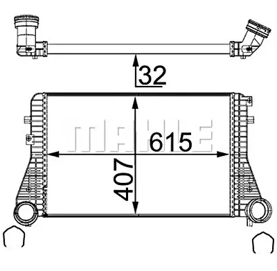 BEHR Charger Intercooler Fits VW SEAT SKODA AUDI Caddy III Eos Mk6 1K0145803 • $130.29