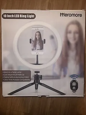 10-Inch Selfie LED Ring Light With Stand Phone Holder Set For Live Video Makeup • $20