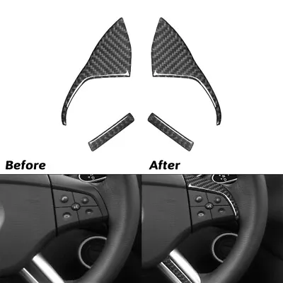 4Pcs For Mercedes Benz R-Class R350 09-12 Carbon Fiber Car Steering Wheel Cover • $12.67