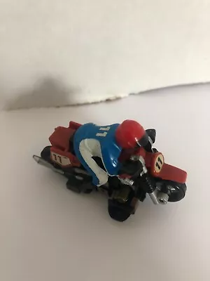 Vintage SLOT CAR RACING DIRT BIKE MOTORCYCLE RED #11 Tyco • $79.99