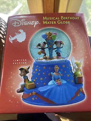 Disney Musical Birthday Water Globe 100th Anniversary Limited Edition Snow Globe • $45