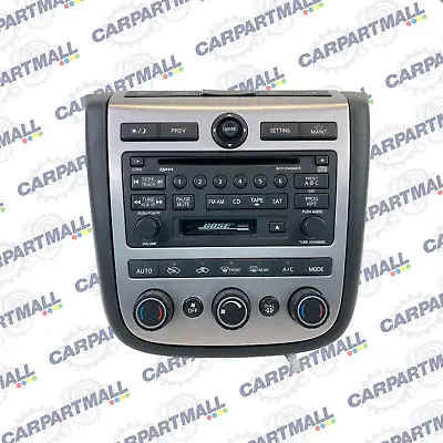 05 Nissan Murano Radio AM/FM CD Player Cassette Climate Control Bose 28188-CA010 • $129.97
