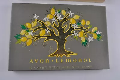 Vintage Avon Lemonol Perfumed Gift Soap NEW In Box FREE SHIPPING • $18