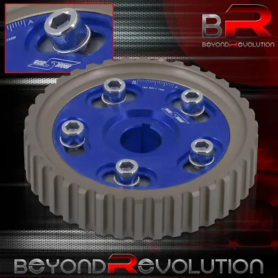 For CRX Del Sol Civic Adjustable Timing Motor Cam Gear Shaft Wheel Sprocket Blue • $31.99