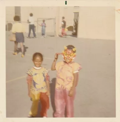 Vintage Snapshot: Kids In Devil & Clown Halloween Costumes • $19.95