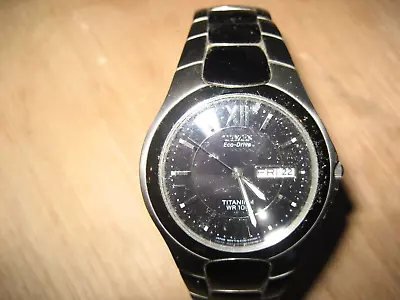 Citizens Eco-Drive Titanium Men's WR100 Watch • $85
