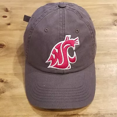 Washington State Cougars Hat Cap Strap Back Casual Dad TOW One Size Gray • $206.74