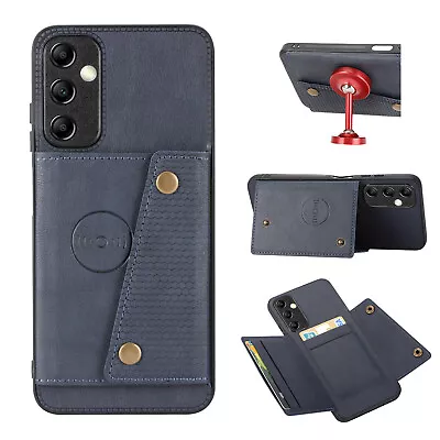 For Various Phone Hot Wallet Case Car Magnetic Holder Card Bag Cover Back Stand • $6.39