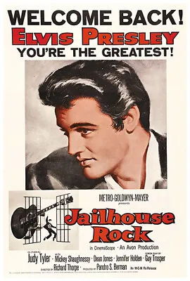 Jailhouse Rock - Elvis Presley - 1957 - Movie Poster - US Version #1 • $26.99